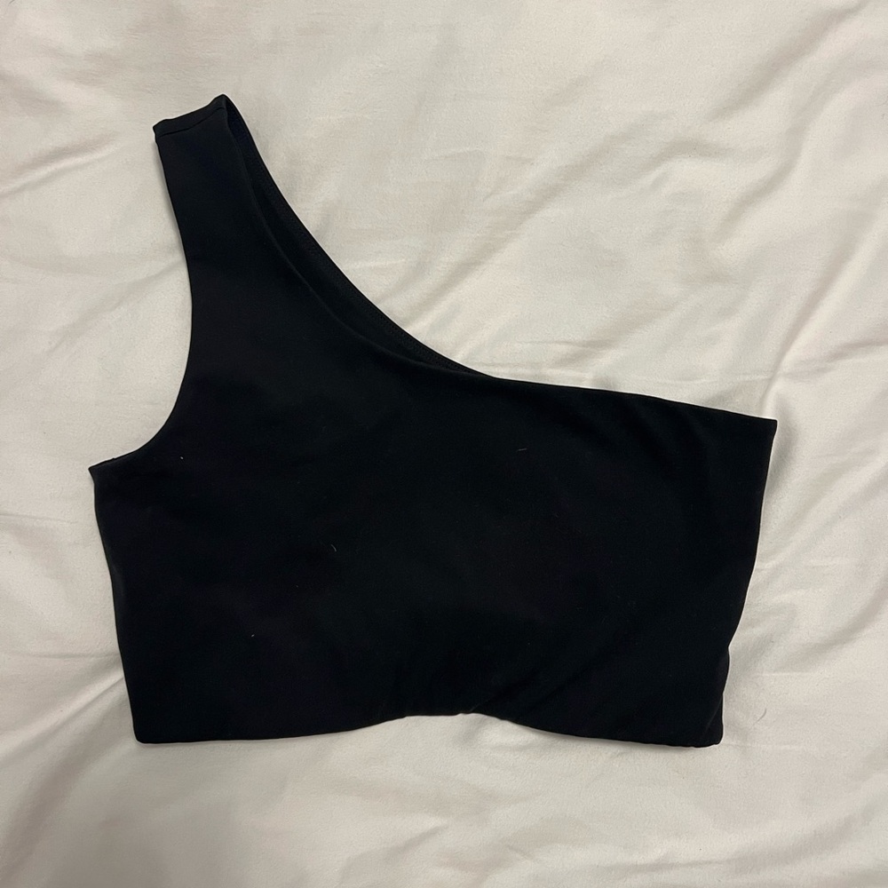 Girlfriend collective one shoulder sports bra
